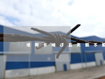 信用卡晚还五天算不算逾期 信用卡晚还五天算不算逾期