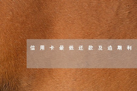 信用卡最低还款及逾期利息追回 信用卡最低还款及逾期利息追回