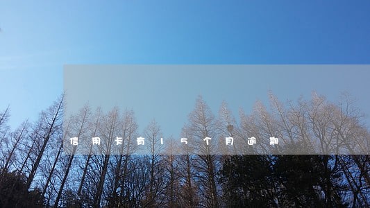信用卡有15个月逾期 信用卡有15个月逾期