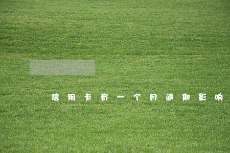 信用卡有一个月逾期影响入职么 信用卡有一个月逾期影响入职么