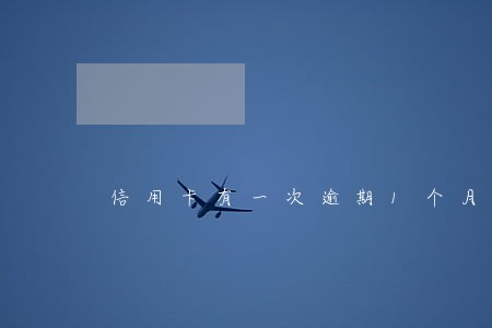 信用卡有一次逾期1个月 信用卡有一次逾期1个月