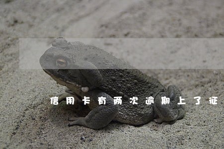 信用卡有两次逾期上了征信 信用卡有两次逾期上了征信