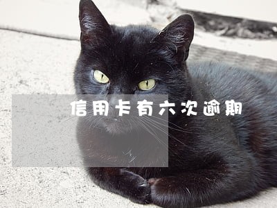 信用卡有六次逾期