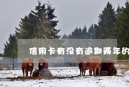 信用卡有没有逾期两年的 信用卡有没有逾期两年的