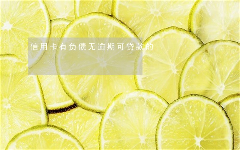 信用卡有负债无逾期可贷款的