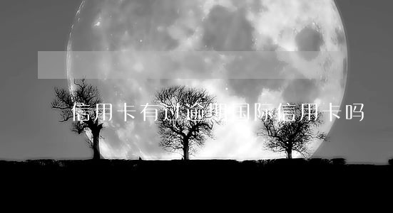 信用卡有过逾期国际信用卡吗 信用卡有过逾期国际信用卡吗