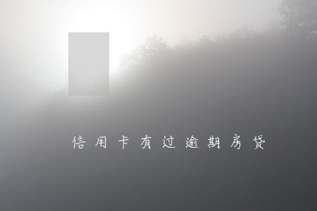 信用卡有过逾期房贷