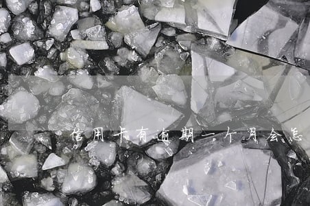 信用卡有逾期一个月会怎么样 信用卡有逾期一个月会怎么样