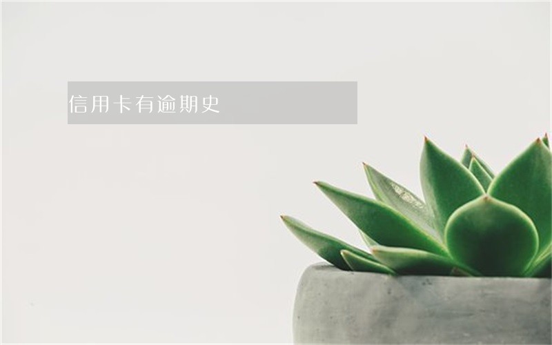 信用卡有逾期史 信用卡有逾期史