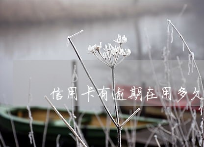 信用卡有逾期在用多久可以销卡 信用卡有逾期在用多久可以销卡