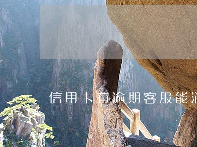信用卡有逾期客服能消除吗 信用卡有逾期客服能消除吗