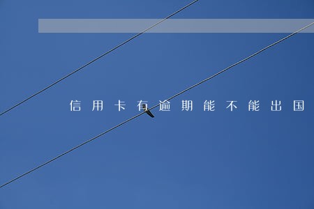 信用卡有逾期能不能出国 信用卡有逾期能不能出国