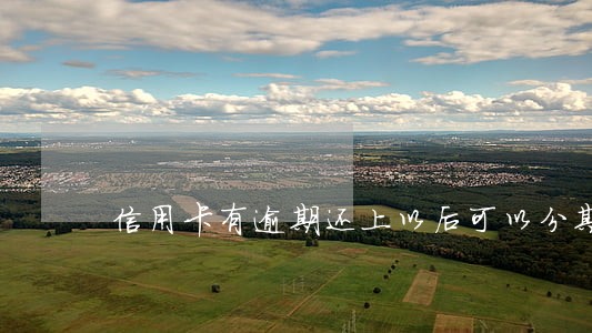 信用卡有逾期还上以后可以分期吗 信用卡有逾期还上以后可以分期吗