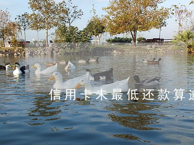 信用卡未最低还款算逾期吗
