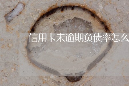 信用卡未逾期负债率怎么算