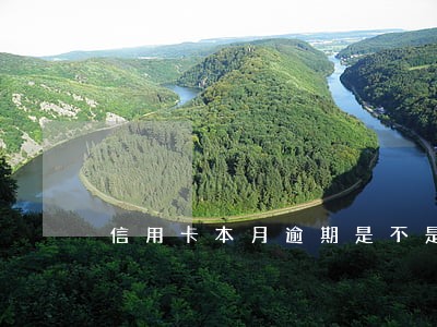 信用卡本月逾期是不是转到下月