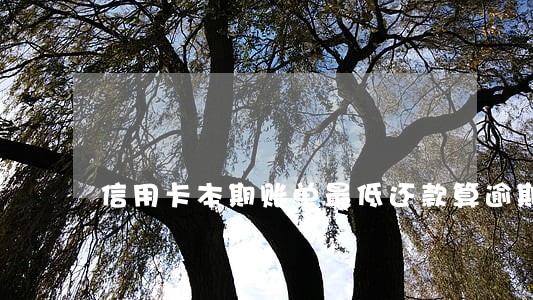 信用卡本期账单最低还款算逾期吗