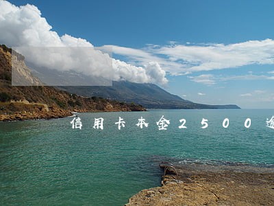 信用卡本金2500逾期14年 信用卡本金2500逾期14年