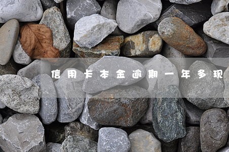 信用卡本金逾期一年多现在滞纳金 信用卡本金逾期一年多现在滞纳金