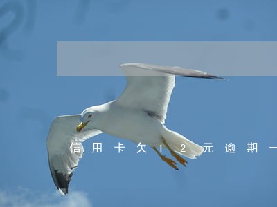 信用卡欠12元逾期一天