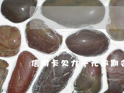 信用卡欠九千元逾期会判刑吗