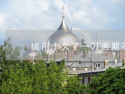 信用卡欠了一万逾期不还