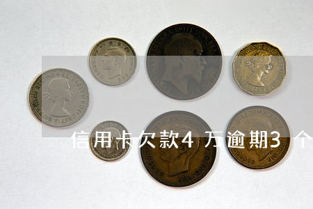 信用卡欠款4万逾期3个月