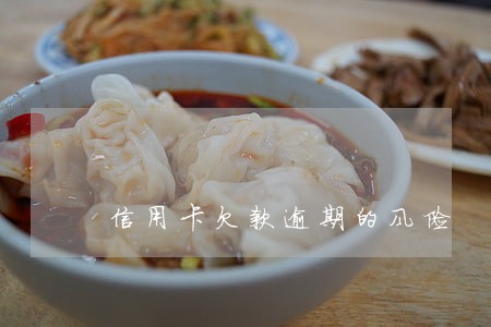 信用卡欠款逾期的风险
