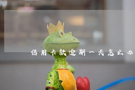信用卡款逾期一天怎么办 信用卡款逾期一天怎么办