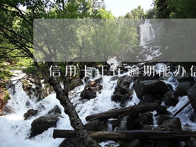信用卡正在逾期能办信用卡吗 信用卡正在逾期能办信用卡吗
