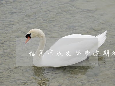 信用卡没交年费逾期被拉黑名单