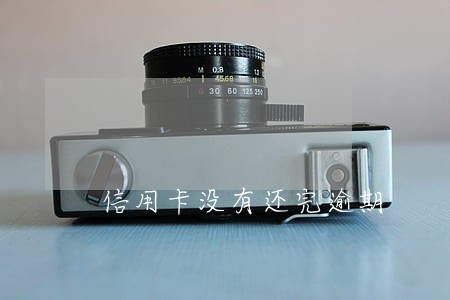 信用卡没有还完逾期