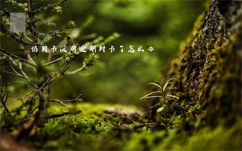 信用卡没有逾期封卡了怎么办 信用卡没有逾期封卡了怎么办