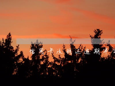 信用卡没钱还逾期半年怎么办 信用卡没钱还逾期半年怎么办