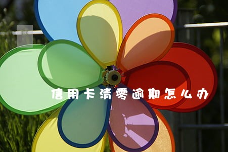 信用卡清零逾期怎么办 信用卡清零逾期怎么办