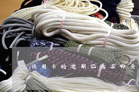 信用卡的逾期记录在哪查询 信用卡的逾期记录在哪查询