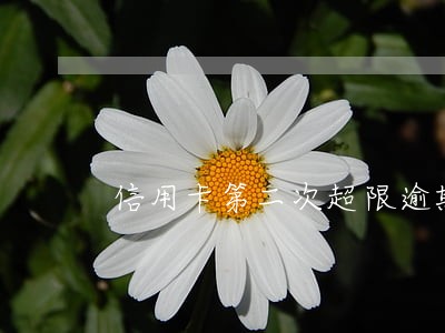 信用卡第二次超限逾期会怎样 信用卡第二次超限逾期会怎样