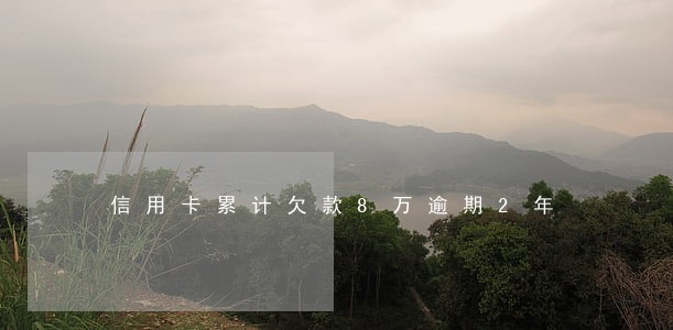 信用卡累计欠款8万逾期2年 信用卡累计欠款8万逾期2年