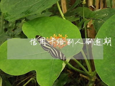 信用卡给别人刷逾期 信用卡给别人刷逾期