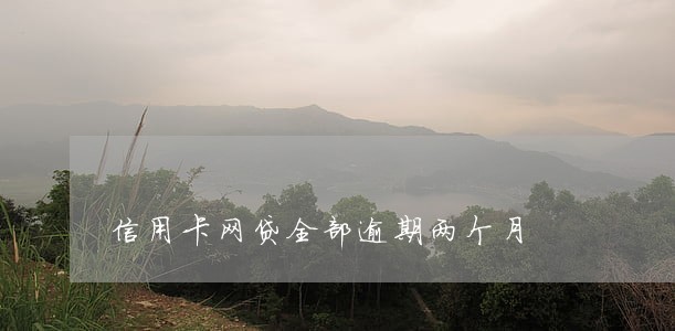 信用卡网贷全部逾期两个月 信用卡网贷全部逾期两个月