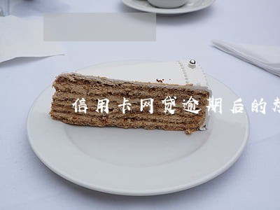信用卡网贷逾期后的规划 信用卡网贷逾期后的规划