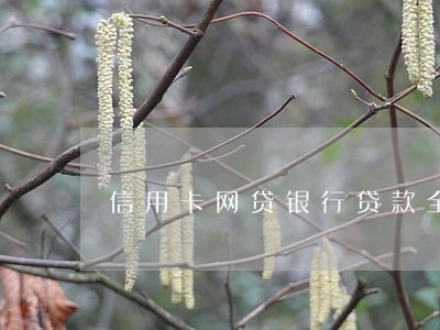 信用卡网贷银行贷款全面逾期 信用卡网贷银行贷款全面逾期