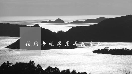 信用卡被停用导致逾期