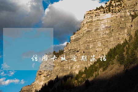 信用卡被逾期冻结