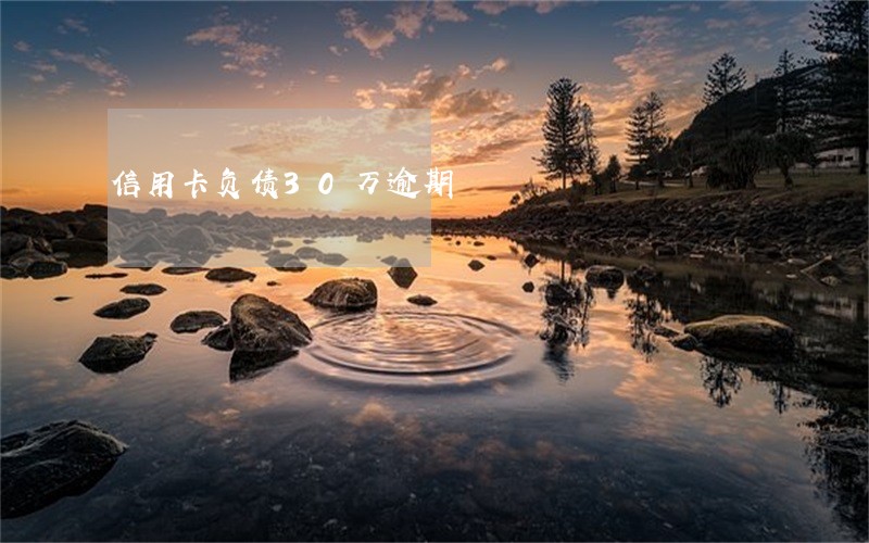 信用卡负债30万逾期