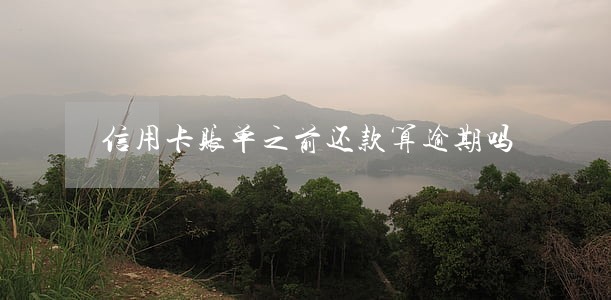 信用卡账单之前还款算逾期吗