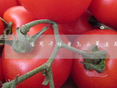 信用卡账单怎么算逾期
