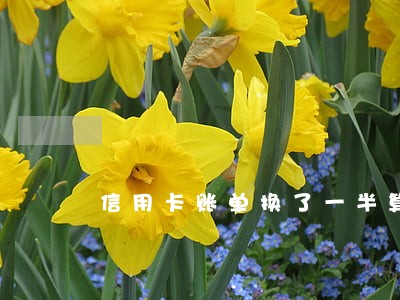 信用卡账单换了一半算是逾期