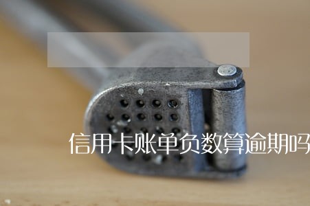 信用卡账单负数算逾期吗 信用卡账单负数算逾期吗