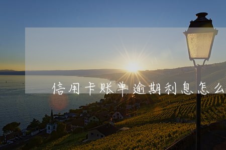 信用卡账单逾期利息怎么计算 信用卡账单逾期利息怎么计算